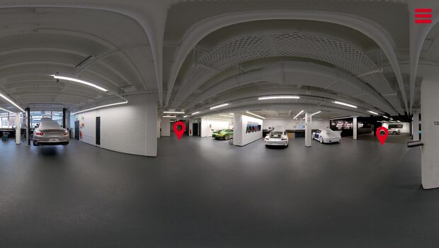 Porsche Exclusive Manufaktur Station in der 3D Anwendung