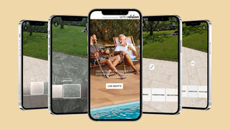 Seltra AR Terrassenplaner Smartphone Screens Ablauf