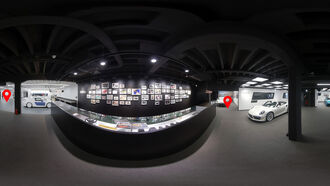 Porsche Exclusive Manufaktur Startstation in der 3D Anwendung 