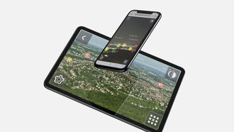 Mockup Tablet und Smartphone der Fernsehturm App 