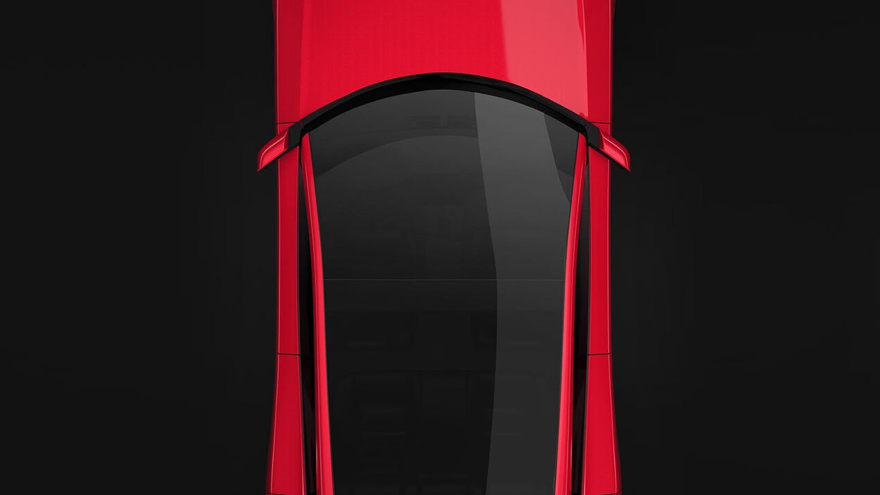 CGI Vector generic car in rot von oben